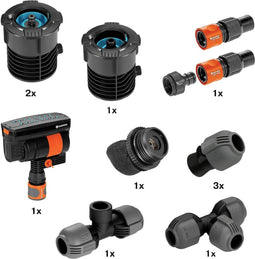 GARDENA Pipeline Startset Zwenksproeier - flexibel oppervlaktes van 9 tot 216 m²