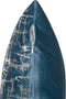 GARDENIA - Sierkussen set van 2 - Blauw/Zilver - 45 x 45 cm - Fluweel