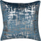 GARDENIA - Sierkussen set van 2 - Blauw/Zilver - 45 x 45 cm - Fluweel