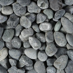 Gardenlux - Tapijttegel Beach Pebbles - Textiel - Zwart - 10 stuks