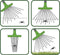 Gardigo Spider Catcher 66976 Niet dodelijke val Zwart, Groen 1 stuk(s)
