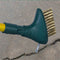 GardiREX Weed Brush, Stalen onkruidborstel met 140cm steel instelbaar – voegborstel - met steel - borstel is vervangbaar - voegenkrabber - voegen borstel