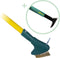 GardiREX Weed Brush, Stalen Onkruidborstel met Voegenkrabber - 2 Delige set - Onkruidkrabber met 140cm steel – Voegborstel - Onkruidmes