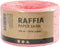 Garen - Papier raffia garen - 100% houtvezel - lichtroze - B: 7-8 mm - 100m - 1 rol