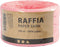 Garen - Papier raffia garen - 100% houtvezel - lichtroze - B: 7-8 mm - 100m - 1 rol