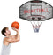 Garlando - Basketbalbord - Portland - 71 x 45 cm - Basketbal - voor Volwassenen en Kinderen - Basketbalring met Bord en Net - voor aan de Deur of aan de Muur