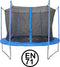 Garlando - Combi M - Trampoline met Veiligheidsnet - voor Kinderen en Volwassenen - Rond - 244 cm - met Veilige Rand - Blauw