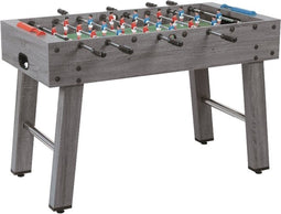 Garlando F-2 - Voetbaltafel - Kickertafel - Grijs Eiken - Doorlopende stangen - Voetbal - Esdoorn - voor het hele gezin - inclusief 2 balletjes