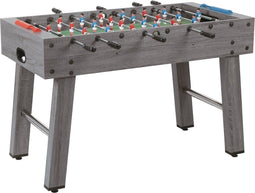 Garlando F-2 - Voetbaltafel - Kickertafel - Grijs Eiken - Telescopische stangen - Voetbal - Esdoorn - voor het hele gezin - inclusief 2 balletjes