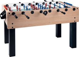 Garlando F-200 Maple Voetbaltafel - Kickertafel - Doorlopende stangen - Voetbal - Esdoorn - voor het hele gezin - inclusief 10 balletjes