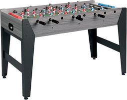Garlando F-Zero Voetbaltafel - Kickertafel - Doorlopende stangen - Voetbal - Grijs Eiken - voor kinderen tot 12 jaar - inclusief 2 balletjes