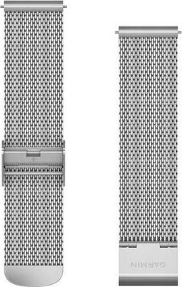 Garmin Quick Release Horlogebandje Milaan - 20mm Polsbandje - Wearablebandje - Zilver