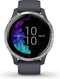 Garmin Venu Health - Smartwatch - Amoled touchscreen - Stappenteller - 5 dagen batterij - 43mm - Blue Granite