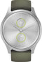 Garmin Vivomove Style - Hybride Smartwatch - Echte wijzers - Verborgen touchscreen - 40mm -Silver/Moss