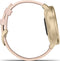Garmin Vivomove Style - Hybride Smartwatch - Echte wijzers - Verborgen touchscreen - 40mm - Champagne/Dust Rose