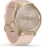 Garmin Vivomove Style - Hybride Smartwatch - Echte wijzers - Verborgen touchscreen - 40mm - Champagne/Dust Rose