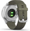 Garmin Vivomove Style - Hybride Smartwatch - Echte wijzers - Verborgen touchscreen - 40mm -Silver/Moss