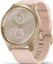 Garmin Vivomove Style - Hybride Smartwatch - Echte wijzers - Verborgen touchscreen - 40mm - Champagne/Dust Rose