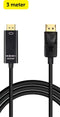 Garpex® DisplayPort naar HDMI Kabel - 4K Ultra HD - 3 meter
