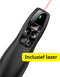 Garpex® Draadloze Presenter - Presentatie klikker - Wireless Presenter - Powerpoint afstandsbediening - Laser Pointer - Inclusief USB-C Adapter - Draadloos