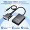 Garpex® VGA naar HDMI Adapter - 3.5mm Jack AUX - USB Voeding