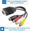 Garpex® VGA naar S-Video AV RCA TV Converter Kabel Adapter met Audiokabel