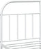 vidaXL - Bedframe - met - hoofd- - en - voeteneinde - metaal - wit - 180x200 - cm