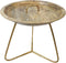 Salontafel - ø50x50 - goud manghout/ijzer
