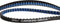 Gates CDX tandriem Carbon Drive 118T zwart/blauw