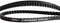 Gates CDX tandriem Carbon Drive 122T zwart