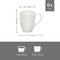 Villeroy & Boch - Vivo Basic - 6 Stuks - Basic White - 320 ml - Koffiemokken - Met Oor