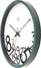 Stille wandklok - 30cm - Grappige design - nXt by NeXtime - Dropped nummers