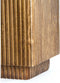 Gatura zuil 35x35x100 cm - hout donkerbruin/glas bruin