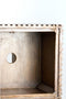 Gatura zuil 35x35x100 cm - hout donkerbruin/glas bruin