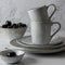 Dutch Rose Organic Serviesset 4 persoons - 16 Delig - Stoneware Handgemaakt - Lichtgrijs