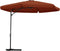 vidaXL - Parasol - met - stalen - paal - 300 - cm - terracottakleurig