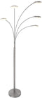 Mexlite Synna 1327ST - Vloerlamp - Draaibaar dimbaar LED - Zilver