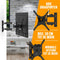 Nanook draaibare TV-beugel - 32-55 Inch - Max. 35 kg - Kantelbaar - VESA 100x100 t/m 400x400