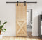 vidaXL - Schuifdeur - met - beslag - 70x210 - cm - massief - grenenhout