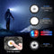 Gave muts met 5 Leds lamp - waterdicht IP44 - Acryl + Heerlijk warme zwarte fleece van binnen - 3 modi: 100%, 50%, SOS-flitser - Oplaadbaar - medium stand: 5 u. - joggen, kamperen, wandelen, bouwen, vissen, autoreparatie, fietsen, skiën