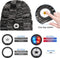 Gave muts met 5 Leds lamp - waterdicht IP44 - Acryl + Heerlijk warme zwarte fleece van binnen - 3 modi: 100%, 50%, SOS-flitser - Oplaadbaar - medium stand: 5 u. - joggen, kamperen, wandelen, bouwen, vissen, autoreparatie, fietsen, skiën