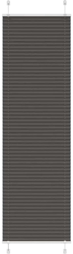vidaXL - Plissé - rolgordijn - 65x200 - cm - stofbreedte - 64,4 - cm - polyester - zwart
