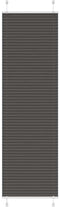 vidaXL - Plissé - rolgordijn - 65x200 - cm - stofbreedte - 64,4 - cm - polyester - zwart