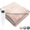 STAUS&BACH PowerNap - Elektrische deken XXL - Dubbelzijdig Fleece Sherpa - Champagne roze - 180x130 cm