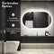 Mirlux Badkamerspiegel - LED Verlichting & Verwarming - Ovaal 90x50CM Goud Frame