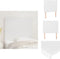 vidaXL - Hoofdbord - Kunstleer - 80x5x118/128 cm - Wit