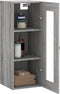 vidaXL - Hangkast - 34,5x34x90 - cm - grijs - sonoma - eikenkleurig