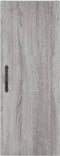 vidaXL - Wandkast - 34,5x34x90 - cm - bewerkt - hout - grijs - sonoma - eikenkleurig