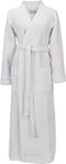 Heckettlane Badjas Wafel - Unisex Ochtendjas van 65% Gerecycled Katoen - GSM 450 - Wit