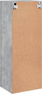 vidaXL - Tv-wandmeubel - 40,5x30x102 - cm - bewerkt - hout - betongrijs